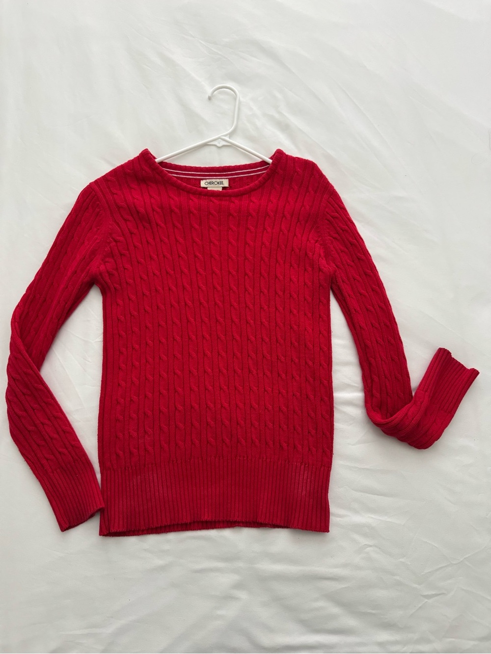Cable Knit Crewneck Sweater